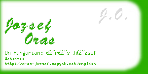 jozsef oras business card